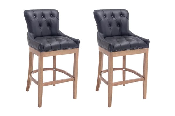 CLP 2-pack Baarituoli Lakewood Aito Nahka