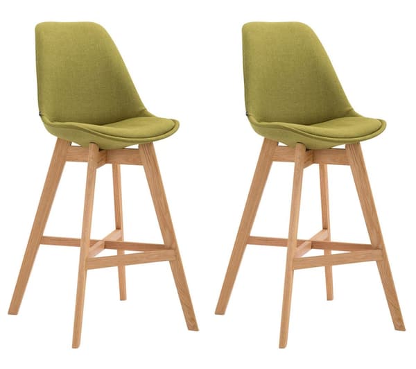 CLP 2-pack Baarituoli Cannes Kangas vihreae-natura