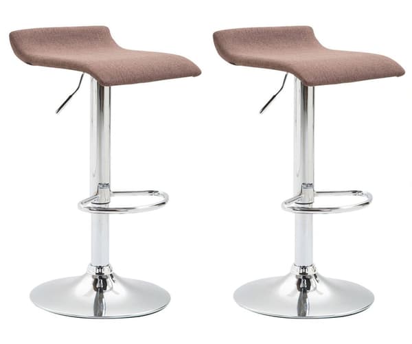CLP 2-pack Barstol Dyn V2 Stof Brown