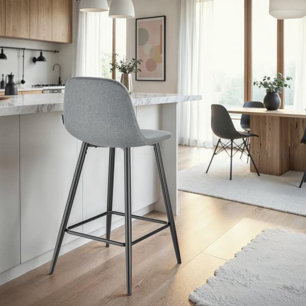 Barstol Willow med ryggstöd - Uppsättning av 2
