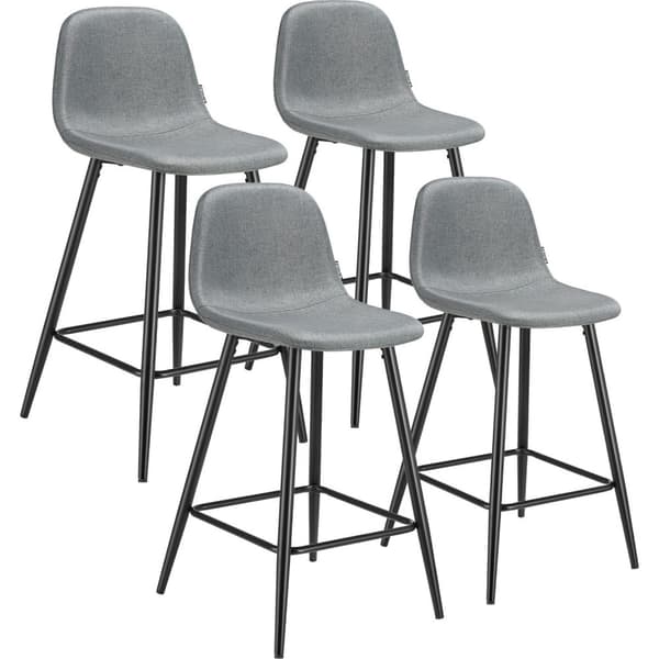 Barstol Willow med ryggstöd - Uppsättning om 4