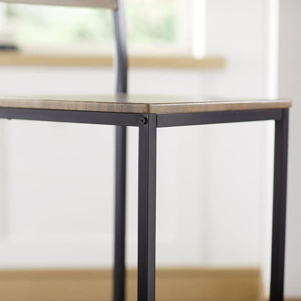 Baarituoli, FST53-XLx2, 38x96x44 cm, Musta