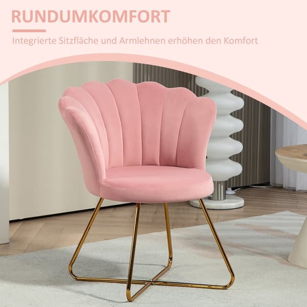 Loungestol, 69x64x80 cm, Pink