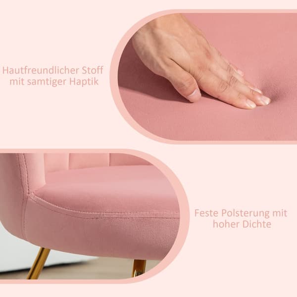 Loungestol, 69x64x80 cm, Pink