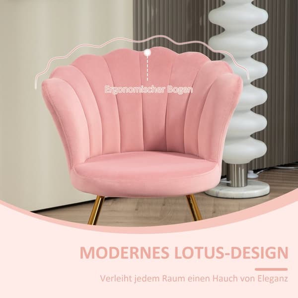 Loungestol, 69x64x80 cm, Pink