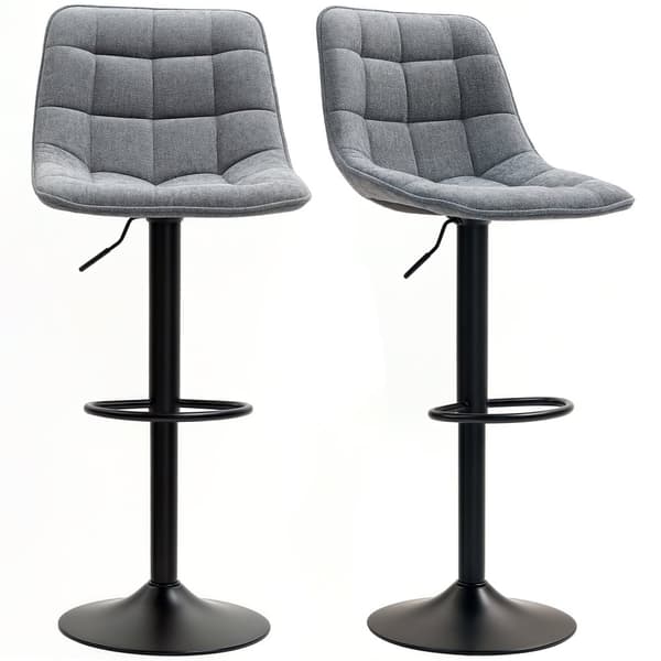 Barstol Set, 2er-Set, 47x53x96-117 cm, Mörkgrå