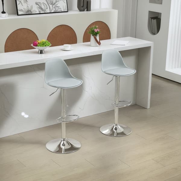 Barpall Set, 38x42x82-104 cm, Grå