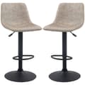Miniatyrbillede 1 af 9: Barstol Sæt, 2er-Set, 42x47.5x90.5-111.5 cm, Beige