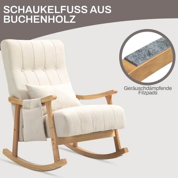 Keinutuoli, 65x90 cm, Beige
