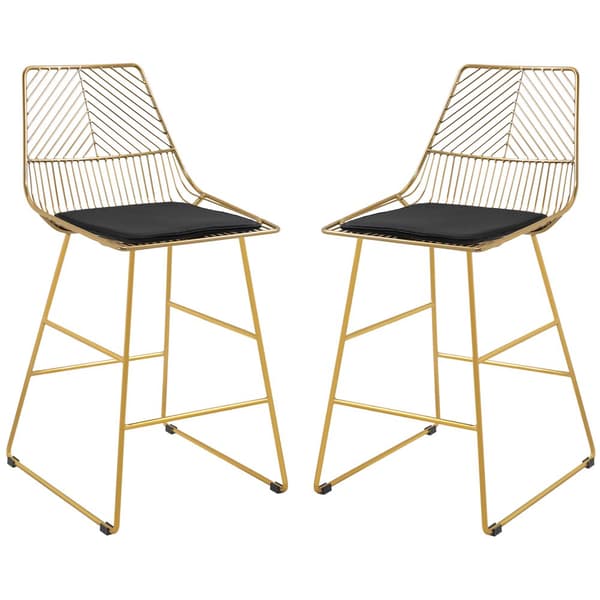 Barpall Set, 2er-Set, 46x56x95 cm, Guld