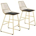 Miniatyrbild 1 av 8: Barpall Set, 2er-Set, 46x56x95 cm, Guld