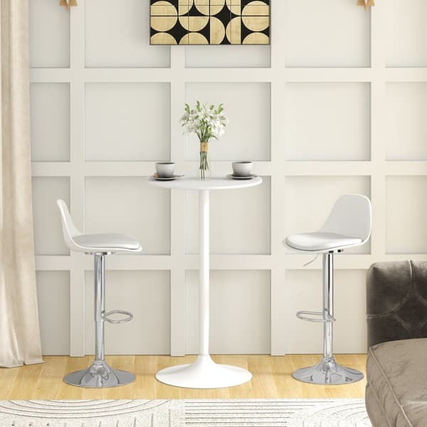 Barstol Sæt, 40x42x82-104 cm, Hvid