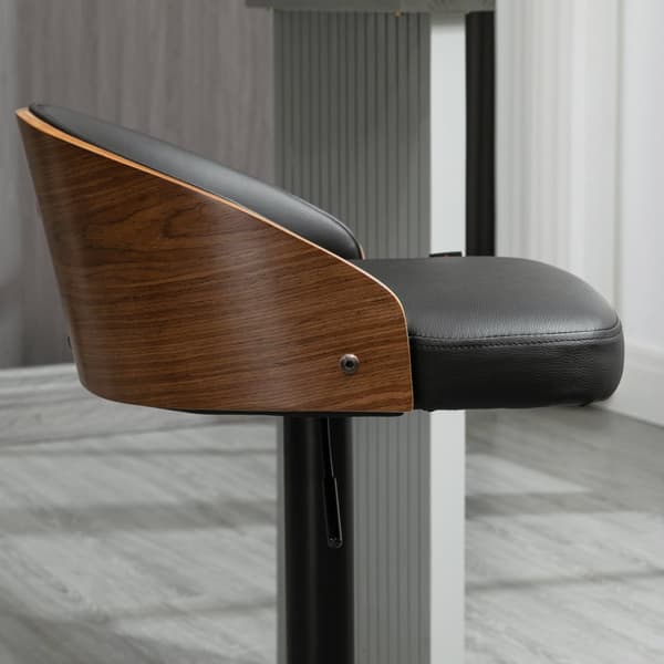 Baarituoli setti, 48x49.5x76-96 cm, Musta+Kahvi