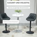 Miniatyrbillede 4 af 9: Barbord, Ø61 x 76-97 cm, Hvid