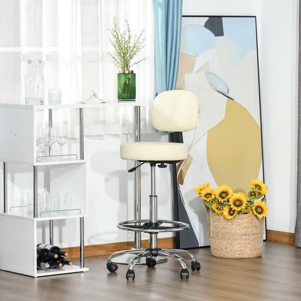 Barstol, 56x57x104-127 cm, Beige