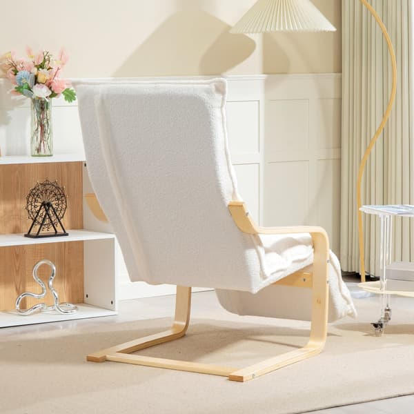 Lounge-stol, 67x93-114x105 cm, Vit