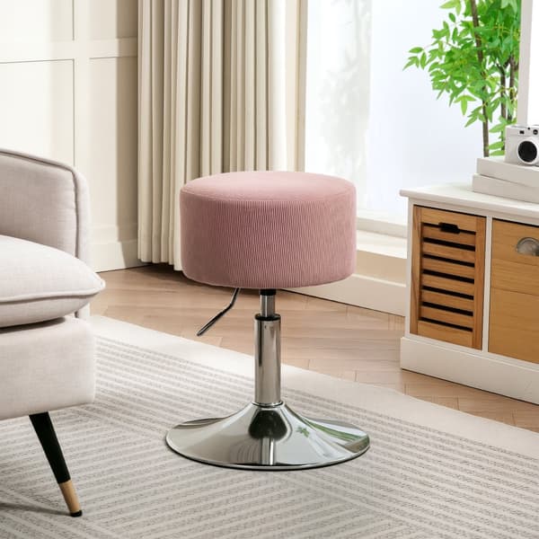 Barstol, Ø38x52-66H cm, Rosa