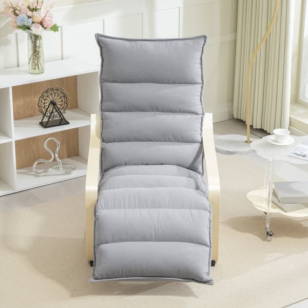 Loungestol, 67x93-114x105 cm, Lysegrå