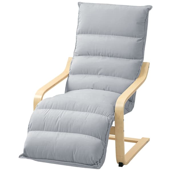 Loungestol, 67x93-114x105 cm, Lysegrå