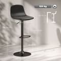 Miniatyrbillede 3 af 9: Barstol, 40.5x44x84-104 cm, Sort
