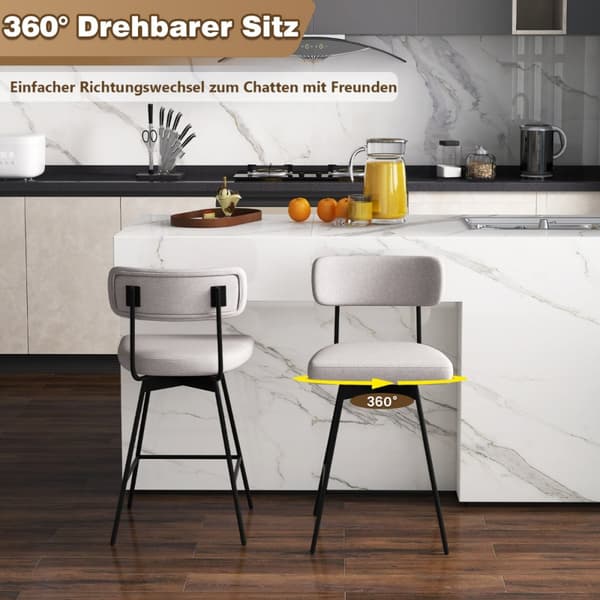 Baarituolit, 47x51x90.5 cm, beige