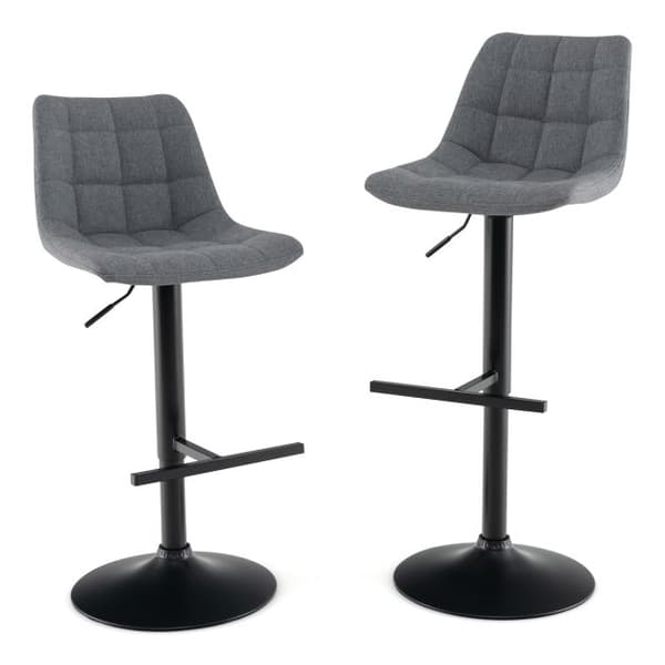 Barstolar Set, 43x53x89-109 cm, Grå