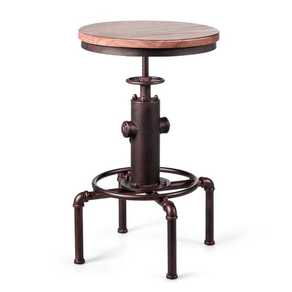 Barstol, 44x44x59,5-75 cm, Natur Bronze