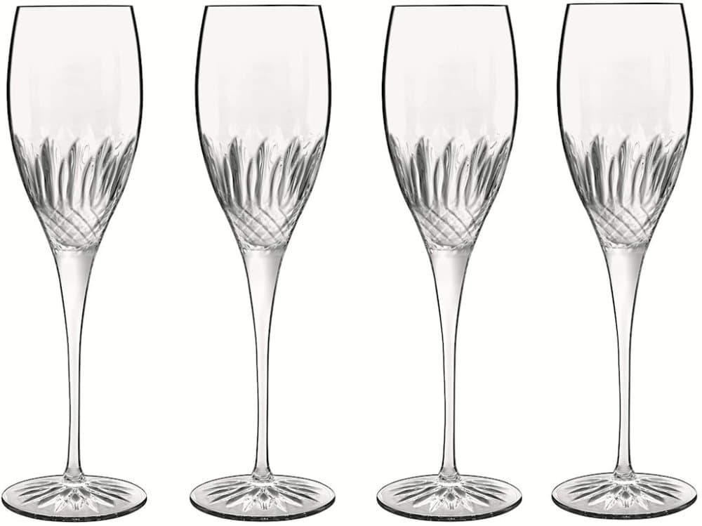 Diamante Champagneglas Klar 22 cl Ø7 cm H23,6 cm Luigi Bormioli – 4-pak