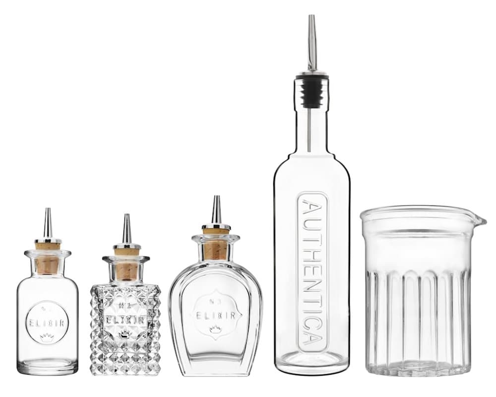 Mixology flasker og mixerglas