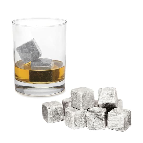 5-pack Naturliga Whiskystenar - Isbitar av Sten (Ljus)