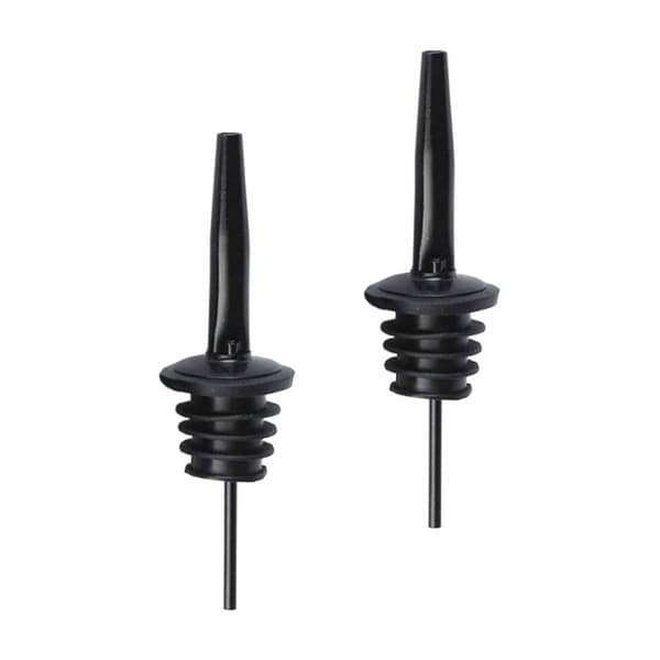 2-pack Hällpip Droppkork Flaskpip Dosörpip i Metall Svart