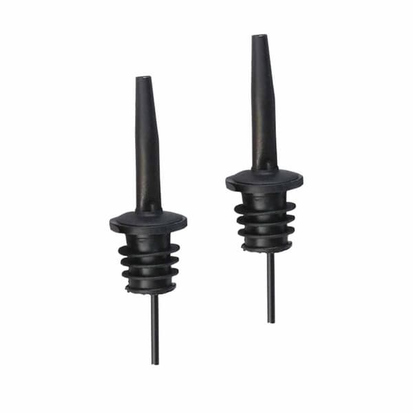 2-pack Hällpip Droppkork Flaskpip Dosörpip i Metall Mattsvart