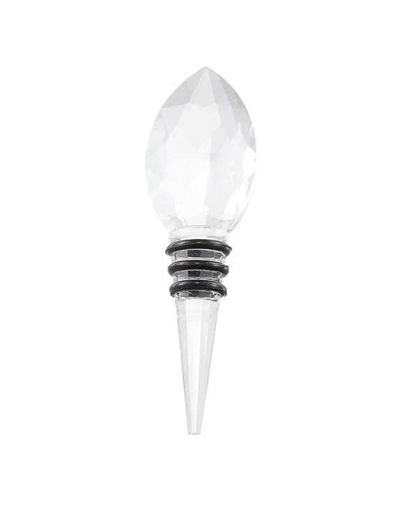 Glimmer Bottle stopper glas avlång grov 12 cm
