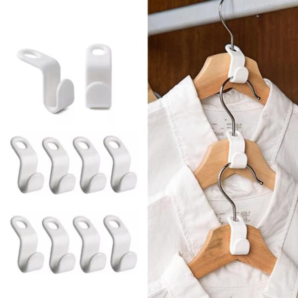 30-pack Klädhängare - Anslutningskrok - Organizer