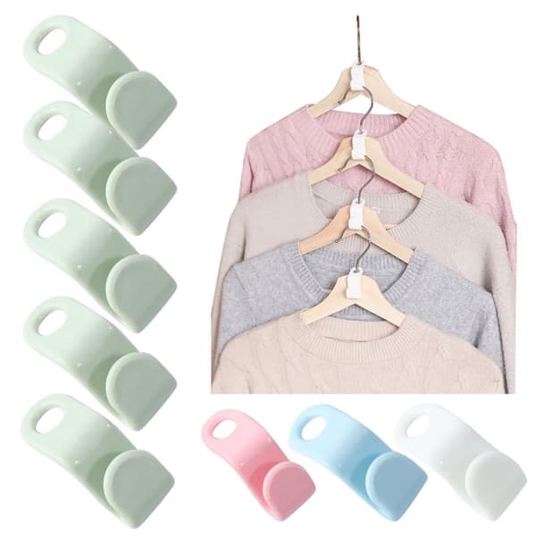 10-pack Klädhängare - Anslutningskrok - Organizer 10-Pack