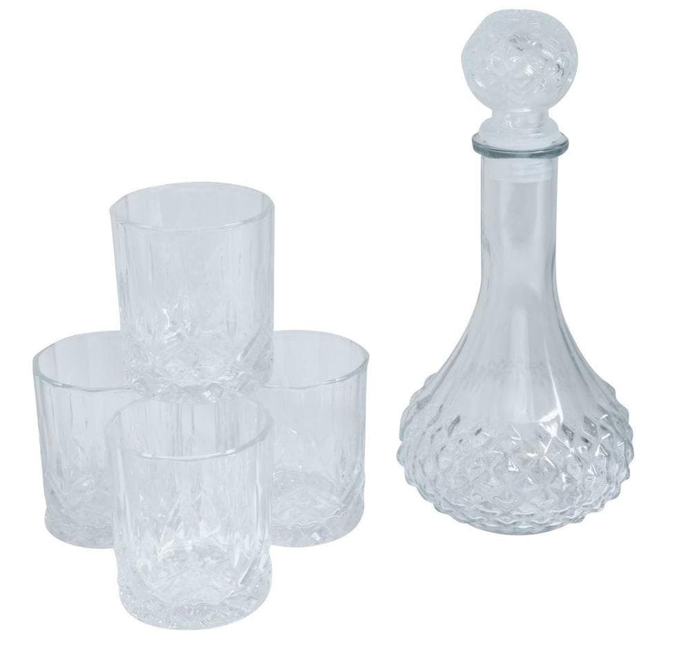 Whiskeyset med karaff & 4 glas