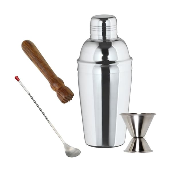 Cocktail Shaker setti pieni - 3-osainen RUOSTUMATON STEEL SHAKER