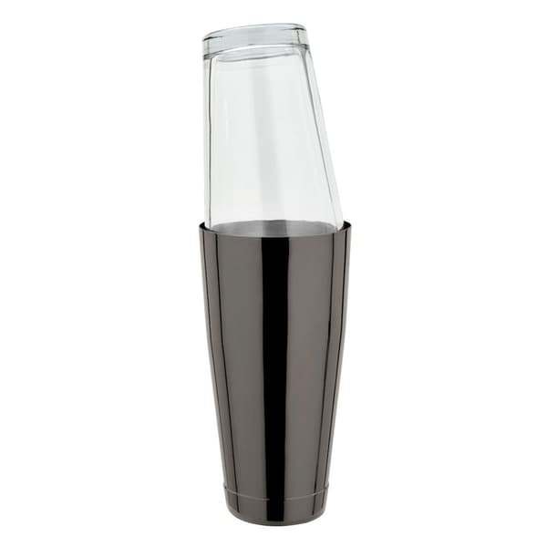Boston Shaker 28oz. - Rostfritt stål - GMB - Gunmetalsvart med original amerikanskt blandningsglas