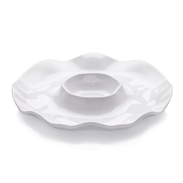 Chip Dip lautanen, välipalalautanen setti 4, 40,6 cm