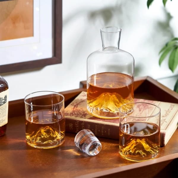 Mountain Decanter & 2-pack Whisky Glasses - VISKI