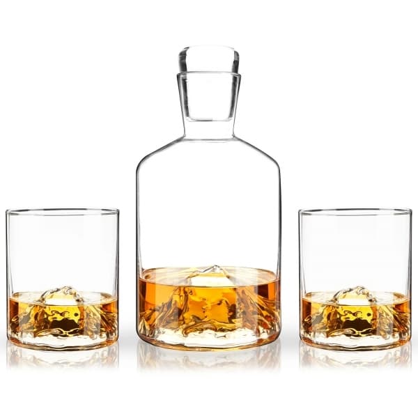 Mountain Decanter & 2-pack Whisky Glasses - VISKI