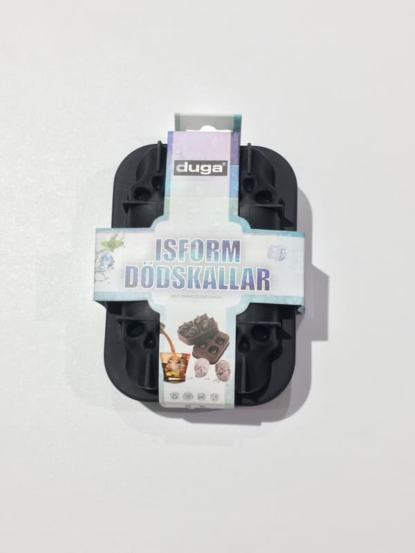 Iskub 4-fack Döskallar Svart