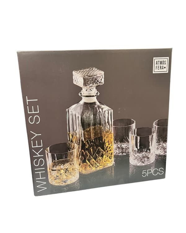 Whiskeyset Whiskey Karaff Glas Set 5 delar