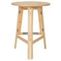 Miniatyrbillede 5 af 8: Højt cafebord i massivt træ foldbar 79x110cm - brun