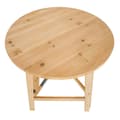 Miniatyrbillede 6 af 8: Højt cafebord i massivt træ foldbar 79x110cm - brun