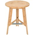 Miniatyrbillede 1 af 8: Højt cafebord i massivt træ foldbar 79x110cm - brun