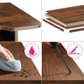 Miniatyrbillede 9 af 9: Serveringsvogn Rugby 65,5x45,5x88,5cm - Industrielt mørkt træ, rustikt