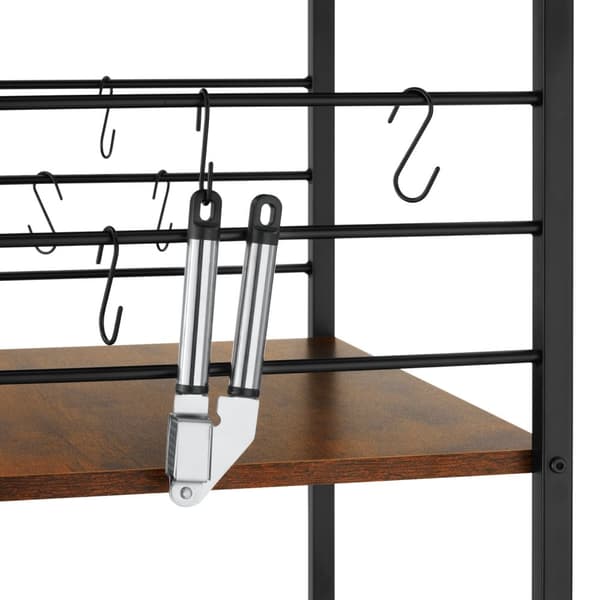 Serveringsvagn Rugby 65,5x45,5x88,5cm - Industriellt mörkt trä, rustikt