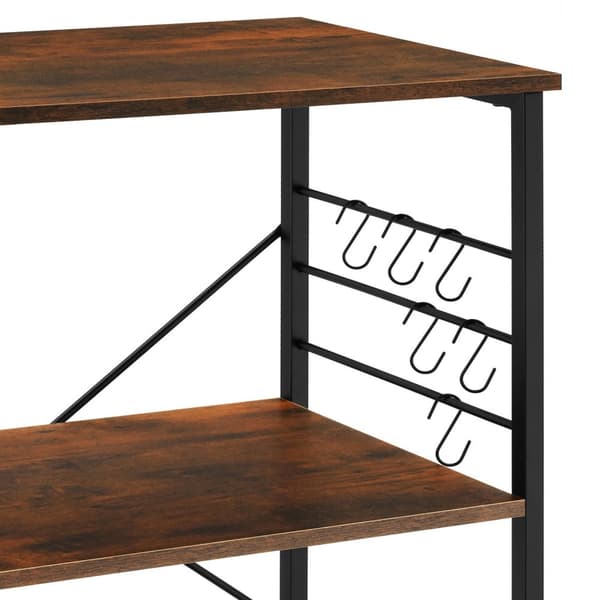 Serveringsvagn Rugby 65,5x45,5x88,5cm - Industriellt mörkt trä, rustikt