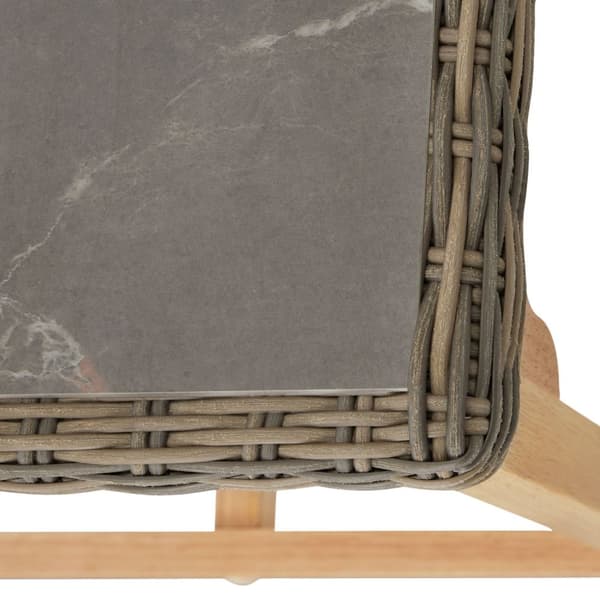 Polyrattan barbord Kutina 96x65x100cm - natur